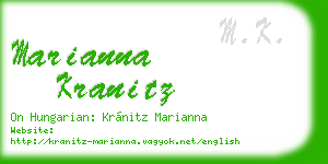 marianna kranitz business card