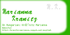 marianna kranitz business card